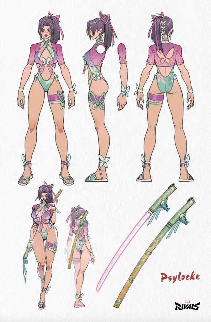 Psylocke Breezy Butterfly Design